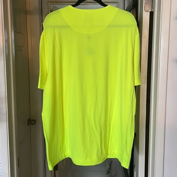 NWOT Men’s Neon Yellow SILSILK T-Shirt Size Large - Picture 2 of 5
